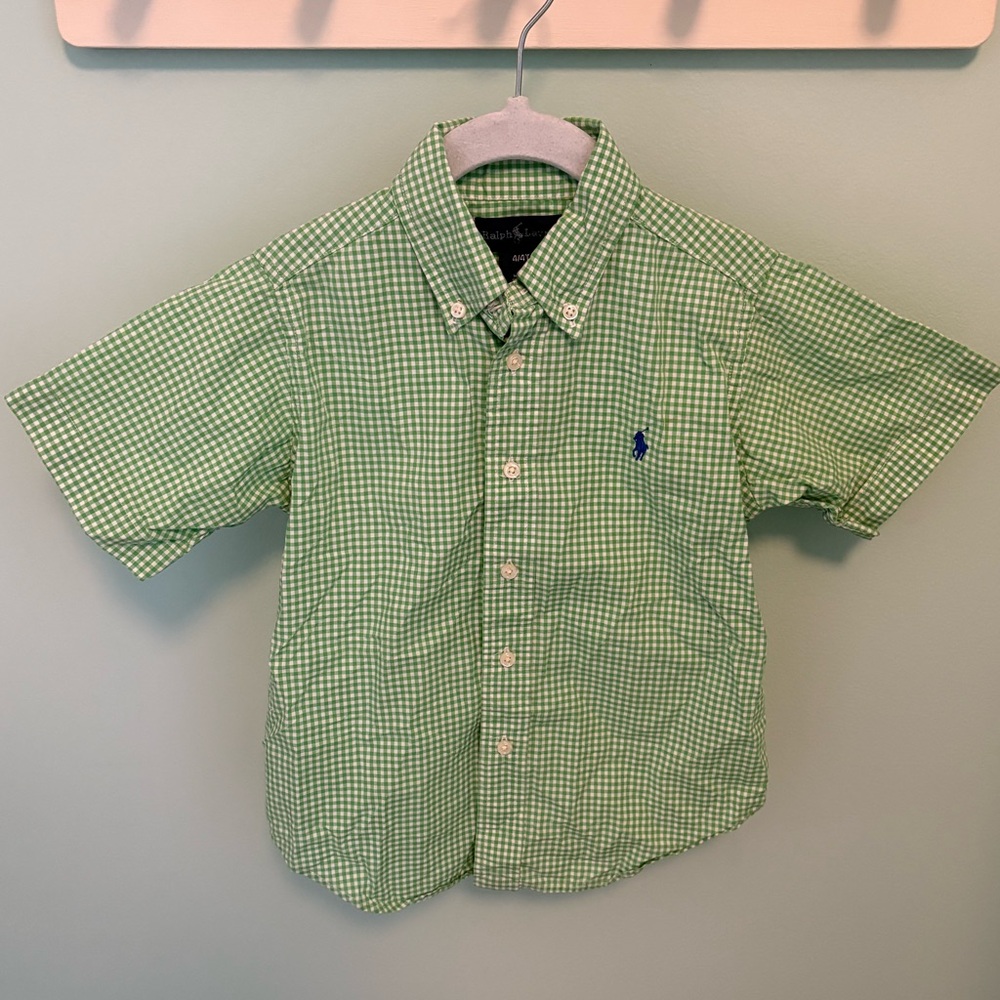 Ralph Lauren Checkered Button Down Shirt
